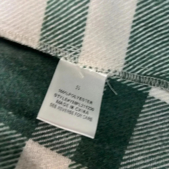 Pink Lily Sage Green Checkered Button-Up Jacket - Small - NWOT - Picture 8 of 8